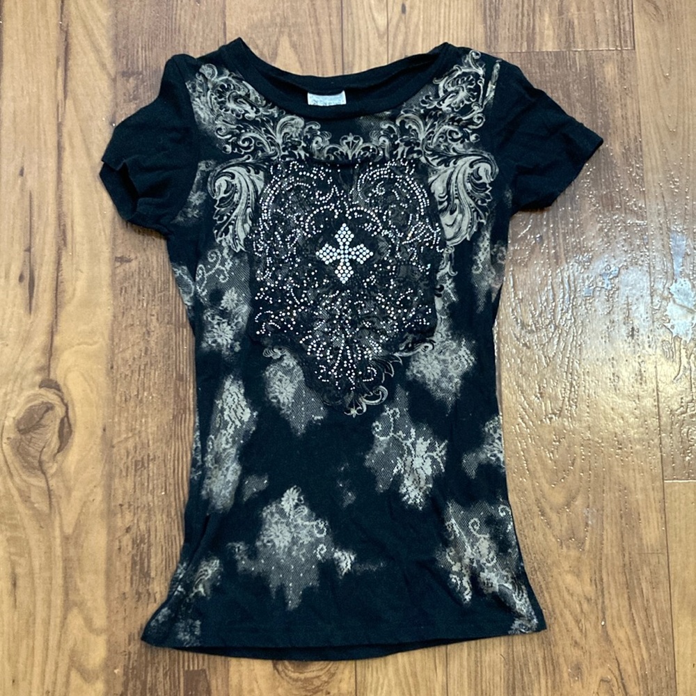 Vocal bling fitted tee size s/m